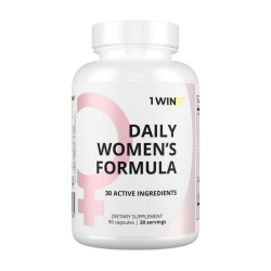 1WIN Мультивитамины для женщин / Daily women’s complex капсулы массой 680 мг 90 шт 1WIN Мультивитамины для женщин / Daily women’s complex капсулы массой 680 мг 90 шт