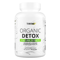 1WIN Органик детокс / Organic detox капсулы массой 460 мг 60 шт 1WIN Органик детокс / Organic detox капсулы массой 460 мг 60 шт