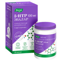 5-НТР (5-гидрокситриптофан) 100 мг Эвалар капсулы массой 0,25 г 60 шт 5-НТР (5-гидрокситриптофан) 100 мг Эвалар капсулы массой 0,25 г 60 шт