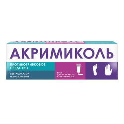Акримиколь крем для наружного применения 2 % 30 г 1 шт Акримиколь крем для наружного применения 2 % 30 г 1 шт