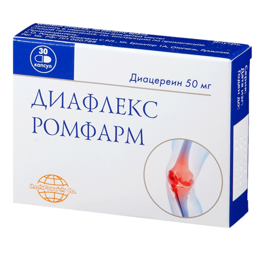 Диафлекс Ромфарм капсулы 50 мг 30 шт Диафлекс Ромфарм капсулы 50 мг 30 шт