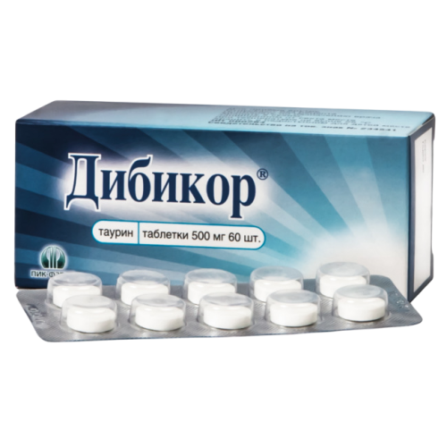 Дибикор таблетки 500 мг 60 шт Дибикор таблетки 500 мг 60 шт