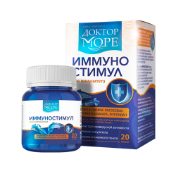 Доктор Море ИммуноСтимул капсулы массой 200 мг 20 шт Доктор Море ИммуноСтимул капсулы массой 200 мг 20 шт