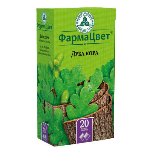 Дуба кора фильтр-пакеты 1,5 г 20 шт Дуба кора фильтр-пакеты 1,5 г 20 шт