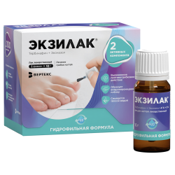 Экзилак лак для ногтей лекарственный 4%+3% 10 г 1 шт Экзилак лак для ногтей лекарственный 4%+3% 10 г 1 шт