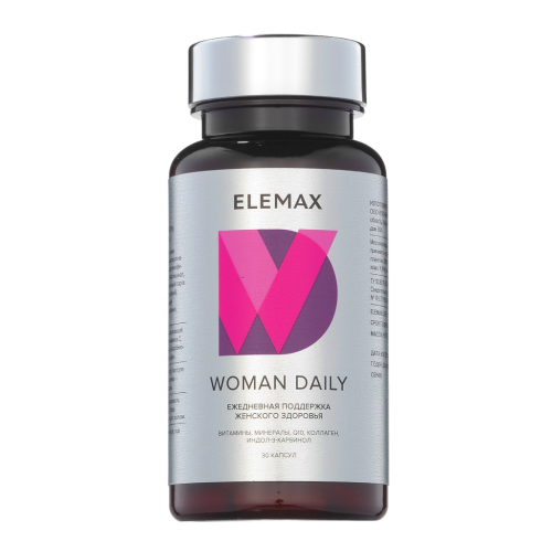 Elemax Woman Daily Вумэн дэйли капсулы по 450 мг 30 шт Elemax Woman Daily Вумэн дэйли капсулы по 450 мг 30 шт