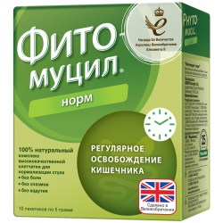 Фитомуцил Норм пакетики по 5 г 10 шт Фитомуцил Норм пакетики по 5 г 10 шт