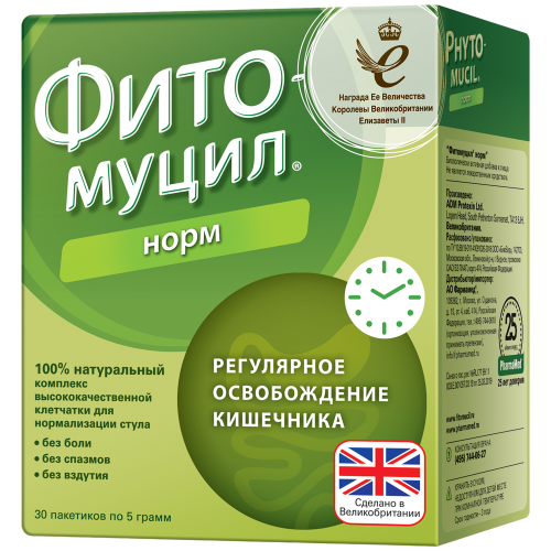 Фитомуцил Норм пакетики по 5 г 30 шт Фитомуцил Норм пакетики по 5 г 30 шт
