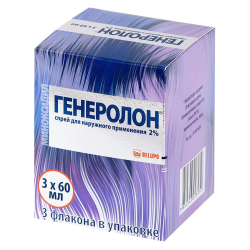 Генеролон спрей для наружного применения 2 % 60 мл 3 шт Генеролон спрей для наружного применения 2 % 60 мл 3 шт