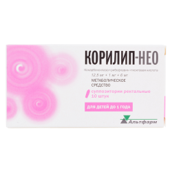 Корилип-НЕО суппозитории ректальные 12,5 мг+1 мг+6 мг 10 шт