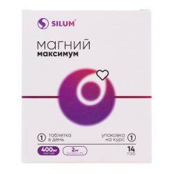 Магний Максимум ViaVit таблетки покрыт.об. массой 1300 мг 14 шт