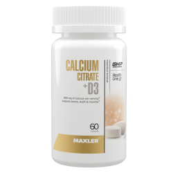 Maxler Кальций Цитрат+D3/Calcium Citrate+D3 таблетки по 1700 мг 60 шт Maxler Кальций Цитрат+D3/Calcium Citrate+D3 таблетки по 1700 мг 60 шт