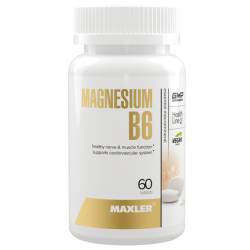 Maxler Магний B6/Magnesium B6 таблетки по 0,65 г 60 шт Maxler Магний B6/Magnesium B6 таблетки по 0,65 г 60 шт