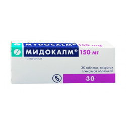Мидокалм таблетки покрыт.плен.об. 150 мг 30 шт Мидокалм таблетки покрыт.плен.об. 150 мг 30 шт