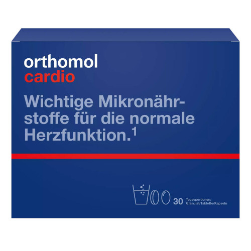 Orthomol Cardio/Ортомол Кардио курс 30 дней набор порошок по 15 г+капсулы массой 840 мг+1275 мг+таблетки массой 371 мг 1 уп Orthomol Cardio/Ортомол Кардио курс 30 дней набор порошок по 15 г+капсулы массой 840 мг+1275 мг+таблетки массой 371 мг 1 уп