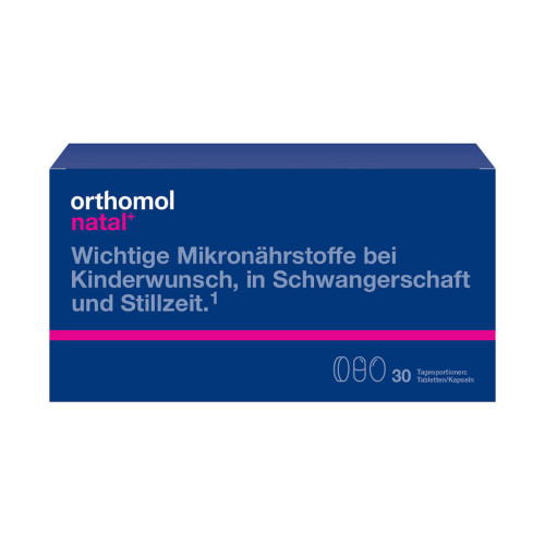 Orthomol Natal plus/Ортомол Натал плюс набор таблетки+капсулы курс 30 дней 1 уп Orthomol Natal plus/Ортомол Натал плюс набор таблетки+капсулы курс 30 дней 1 уп