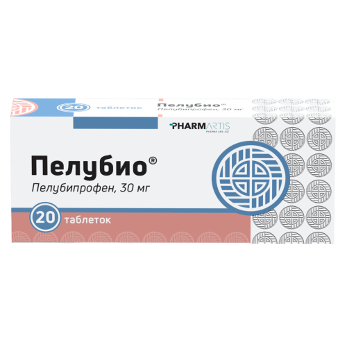 Пелубио таблетки 30 мг 20 шт Пелубио таблетки 30 мг 20 шт
