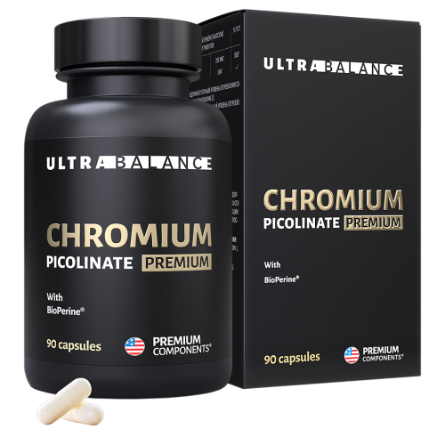Пиколинат Хром/Chromium Picolinate Premium UltraBalance капсулы по 300 мг 90 шт Пиколинат Хром/Chromium Picolinate Premium UltraBalance капсулы по 300 мг 90 шт