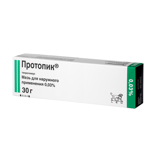 Протопик мазь для наружного применения 0,03 % 30 г 1 шт Протопик мазь для наружного применения 0,03 % 30 г 1 шт