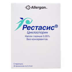 Рестасис капли глазные 0,05 % 30 шт Рестасис капли глазные 0,05 % 30 шт
