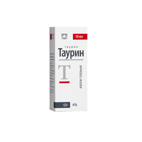 Таурин капли глазные 4 % фл-кап 10 мл 1 шт Таурин капли глазные 4 % фл-кап 10 мл 1 шт