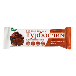 Турбослим белковый батончик для контроля веса шоколадный кекс 50 г 1 шт Турбослим белковый батончик для контроля веса шоколадный кекс 50 г 1 шт