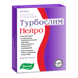 Турбослим Нейро капсулы массой 0,32 г 30 шт Турбослим Нейро капсулы массой 0,32 г 30 шт