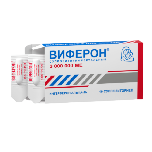 Виферон суппозитории ректальные 3000000 ме 10 шт Виферон суппозитории ректальные 3000000 ме 10 шт
