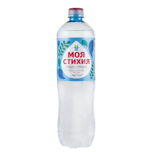Вода Моя Стихия минеральная природная столовая питьевая газированная ПЭТ 1 л 1 шт