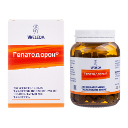 Weleda Гепатодорон таблетки жевательные массой 250 мг 200 шт Weleda Гепатодорон таблетки жевательные массой 250 мг 200 шт