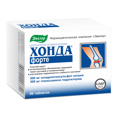 Хонда форте таблетки покрыт.об. по 1,3 г 60 шт