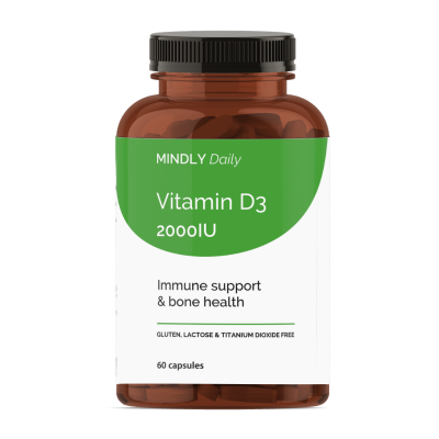 MINDLY Daily Витамин D3 2000 МЕ/Vitamin D3 2000IU мягкие желатиновые капсулы массой 720 мг 60 шт