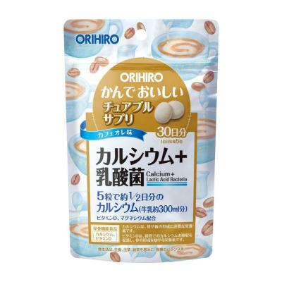 Orihiro Кальций+Витамин D со вкусом кофе жевательные таблетки массой 500 мг 150 шт