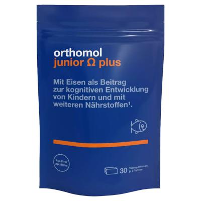 Orthomol Junior Omega plus/Ортомол Джуниор Омега плюс курс 30 дней жевательные ириски массой 5,0 г 90 шт