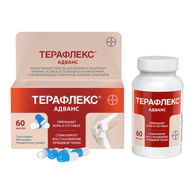 Терафлекс Адванс капсулы 250 мг+100 мг+200 мг 60 шт