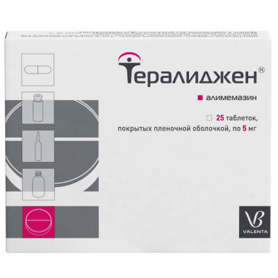 Тералиджен таблетки покрыт.плен.об. 5 мг 25 шт