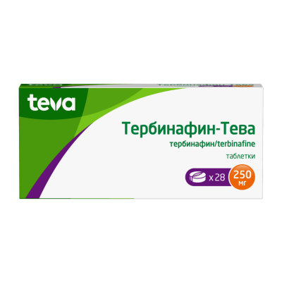 Тербинафин-Тева таблетки 250 мг 28 шт